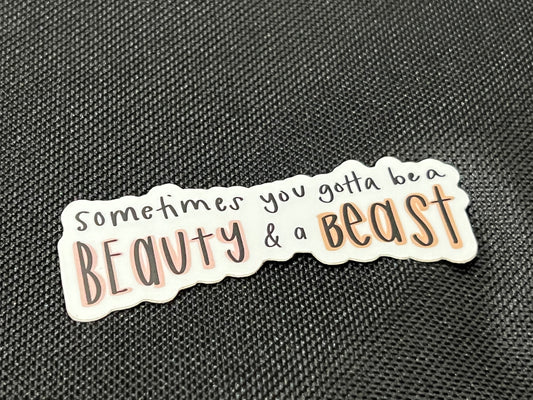 Beauty & Beast Sticker