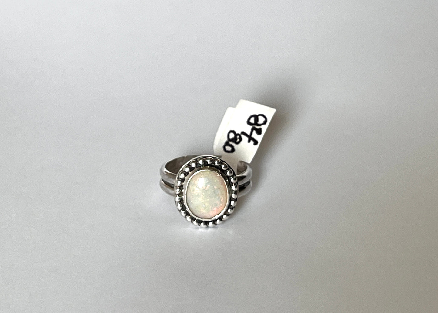 Sterling Silver Ring with Opal Stone
