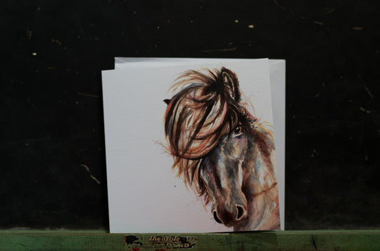 Kate Moby Inky Horse Greeting Card