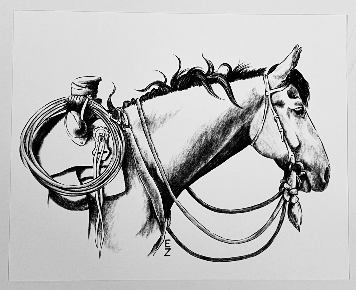 Cow Horse Drawing