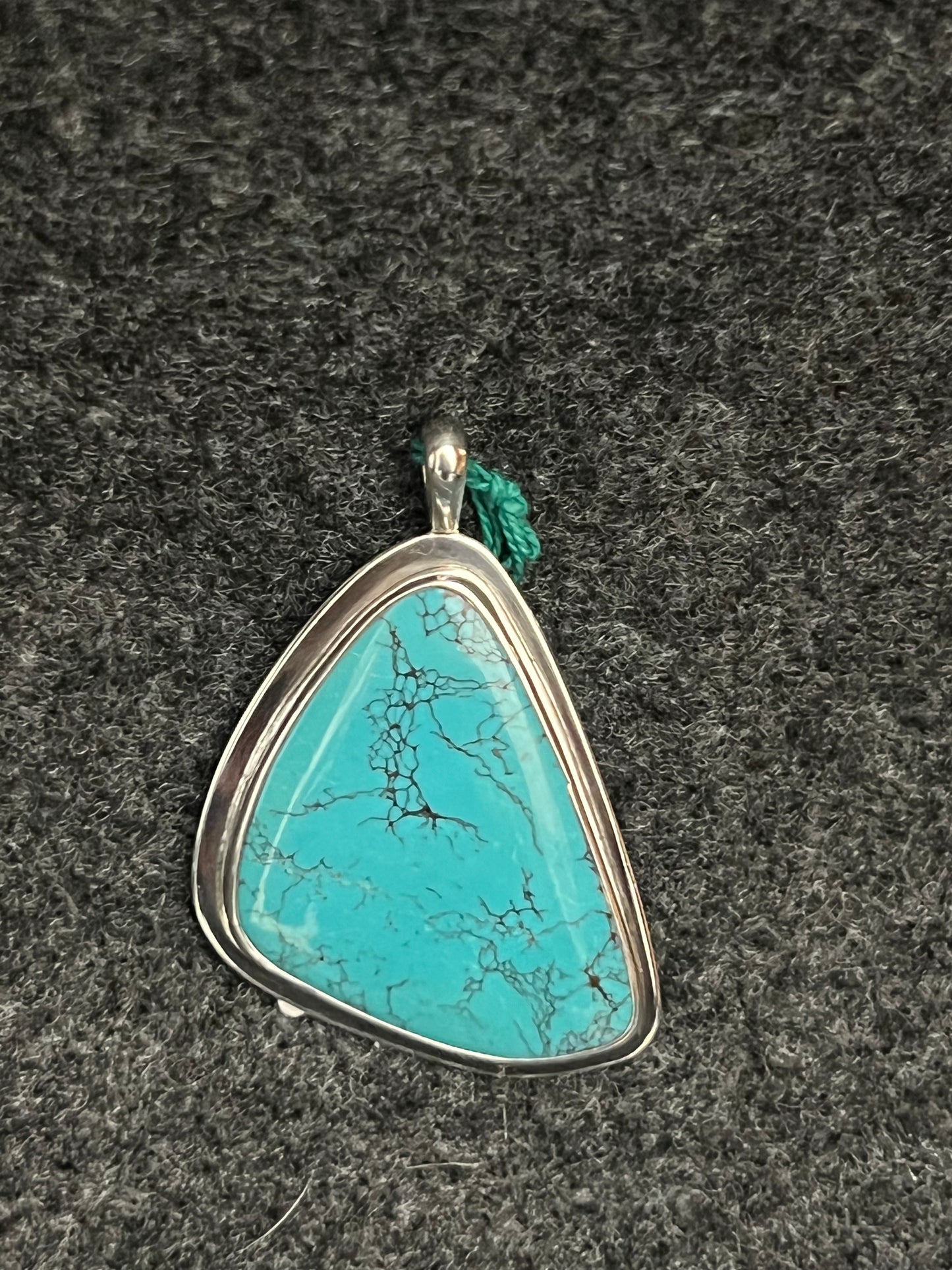 Turquoise Custom Pendant set in Sterling Silver