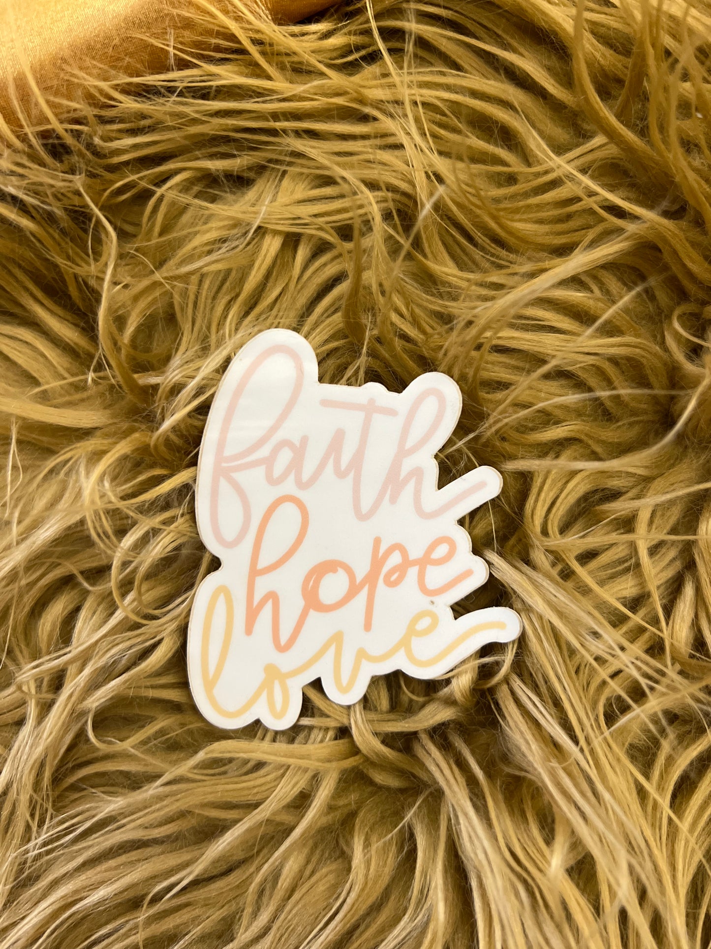 faith, hope, love sticker
